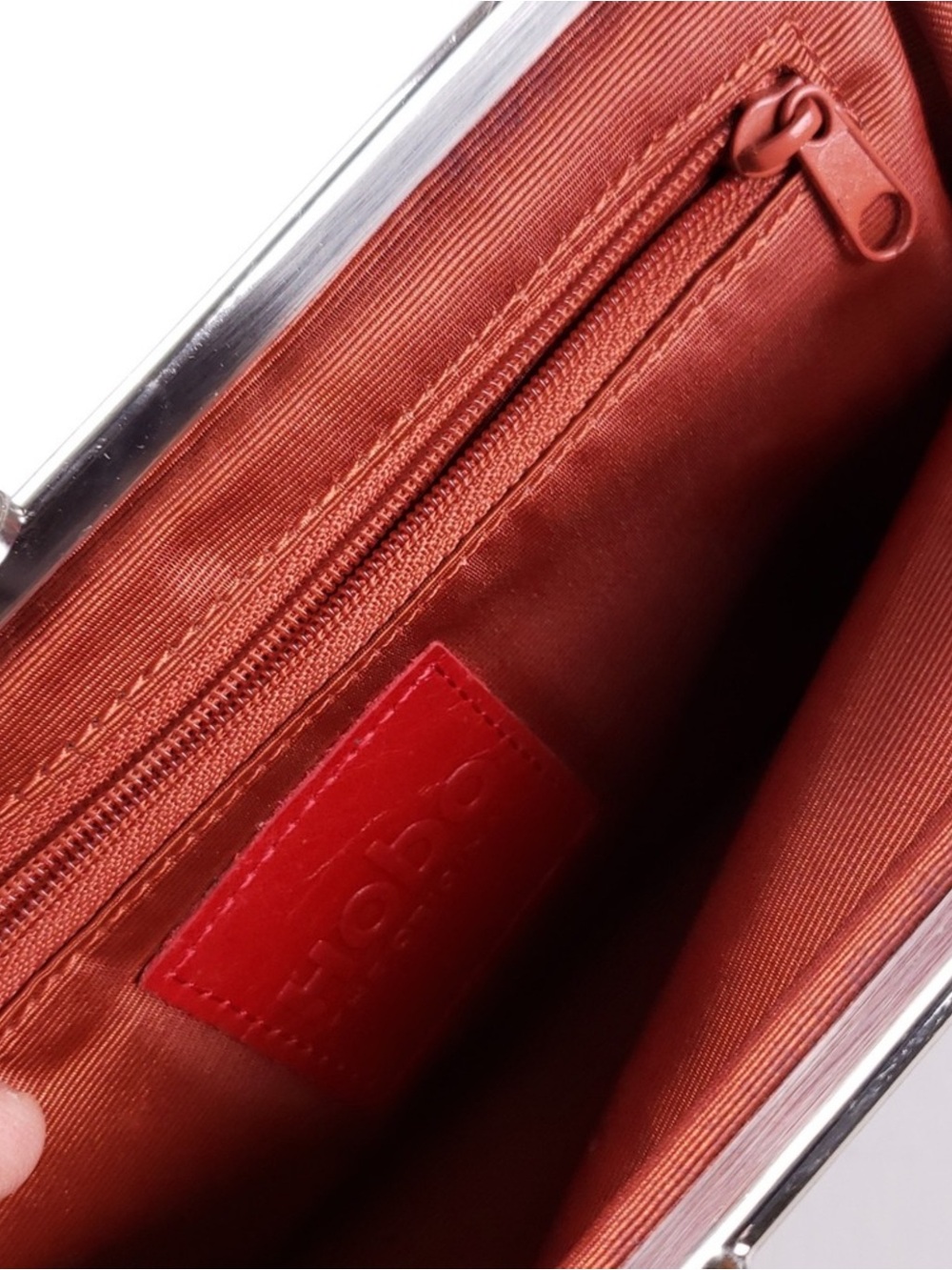 HOBO Tan and Purple Snakeskin-Pattern Clutch Wallet - Picture 11 of 13